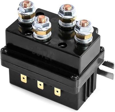 Solenoid Relay 12V 500A - Winch Relay Solenoid Replacement Contactor, Fit for 8000-15000lb ATV UTV Winch Control