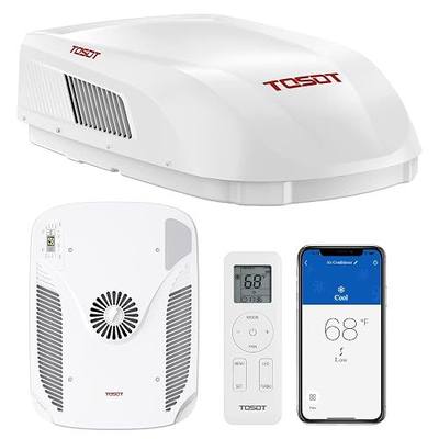TOSOT 16000 BTU RV Air Conditioner, 43dB Ultra Quiet, White | RV Rooftop AC With Heat Pump Heating and Cooling, Non-Ducted, Wifi and Remote Control, for Campers, Trailers, Food Truck