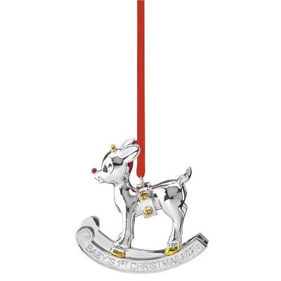 Lenox 894465 2023 Baby's 1st Christmas Tree Ornament Rudolph