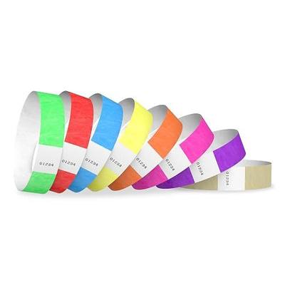 800 WristCo Tyvek Wristbands for Events, 8-Color Variety Pack | Tamper-Proof Design Prevents Reuse – Premium-Grade Bracelets for Hospital & Medical ID, Party, VIP Identification