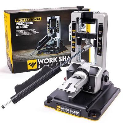 Work Sharp Professional Precision Adjust Knife Sharpener Kit - Complete Sharpening System for Kitchen, Pocket & Hunting Knives - Premium Angle-Guided Sharpening