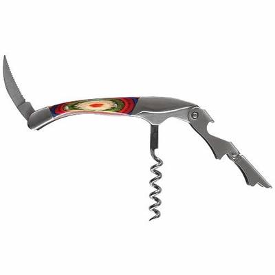 Totally Bamboo Baltique Marrakesh Collection Waiter's Friend Wine Key for Servers, Multifunctional Wine Opener with Corkscrew, Foil Cutter and Bottle Opener