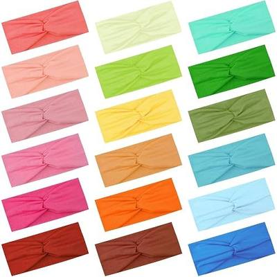 FEQO 18 Pieces Twist Headbands for Women Non-Slip Turban Hairband(Candy)