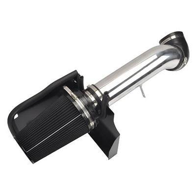 4" Cold Air Intake System + Heat Shield Compatible with 1999-2006 GMC/Chevy V8 4.8L/5.3L/6.0L Silverado 1500/2500/3500 (Black & Silver)