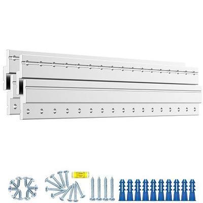 17" Heavy Duty French Cleat Picture Hanger,Aluminum Z Bar Clips, Interlocking Wall Mounting Brackets for Hanging Mirror, Panel, Whiteboard, Cabinet, Shelf, Headboard, Photoes (2 Pairs up to 150 lbs)