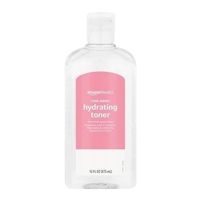 Amazon Basics Rose Water Hydrating Facial Toner, Alcohol Free, 16 fl oz