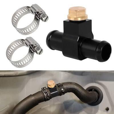 MOTOQUEEN Replace for 92500-AR000 92500-JK20A Heather Hose Connector | for Nissan Z33 350z Z34 370z Infiniti G35 G37 Coolant Bleeder Port with 2PCS Clamps