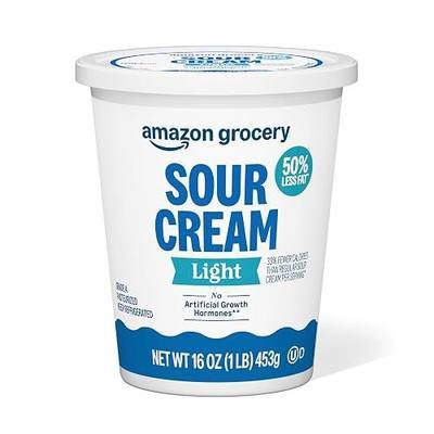 Amazon Grocery, Light Sour Cream, 16 Oz