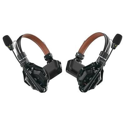 Hollyland Solidcom C1 Pro Wireless Intercom Headset System ENC Noise Cancellation Full Duplex 2-Person 1100ft Team Communication with PTT Mute Single Ear Headset for Church Drone TV Film Production