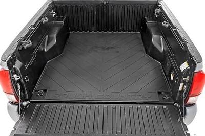 Rough Country Truck Bed Mat for Toyota Tacoma (2005-2023) – Fits 5' Bed, Tear-Resistant Heavy-Duty Rubber, Non-Slip Protection