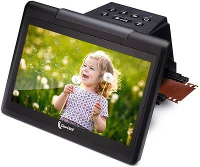 ClearClick Virtuoso 3.0 (Third Generation) 22MP Film & Slide Scanner (35mm, 110, 126) with Large 7" LCD Screen - Convert Slides and Negatives to Digital Photos
