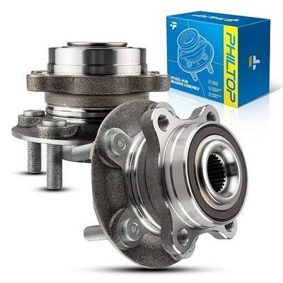PHILTOP 512498 2 x Front/Rear Wheel Bearing Hub Assembly for Fusion, MKZ | for 2013-2020 Ford Fusion, 2019-2020 Police Responder Hybrid, 2019-2020 SSV Plug-In Hybrid, 2013-2016 Lincoln MKZ 5 Lugs