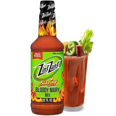 Zing Zang Blazing Bloody Mary Mix (32 Fl Oz, Pack of 1) Cocktail Mixer