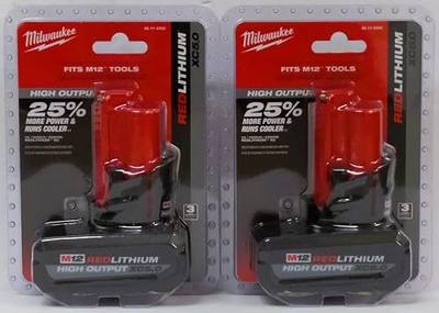 Milwaukee 48-11-2450 12V Lithium-Ion High Output 5Ah Battery 2 Pack