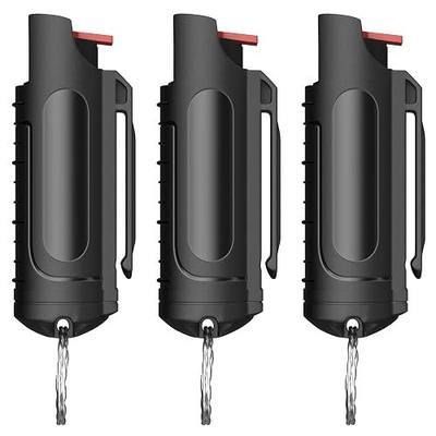AIMHUNTE Pepper Gel Maximum Strength Pepper Spray in Gel Stream, Safer & Better for Easy Finger Grip Aim 10-Foot (3M) Range 25 Bursts (Black)