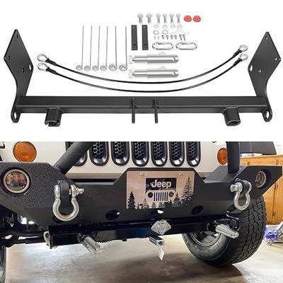 BX1126 Tow Bar Base Plate Tow Bar Bracket for 2007-2018 Jeep Wrangler JK JKU 2/4 Door All Models with Standard Bumper, Replace BX1126