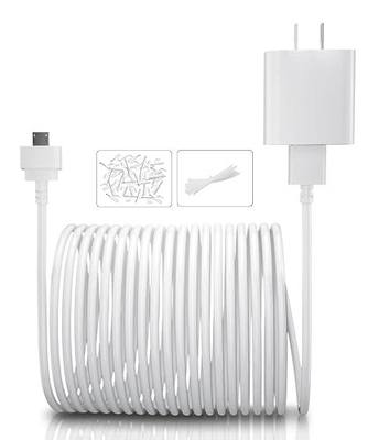 Itramax Blink Mini Charger Cable 15FT with Wall Adapter,Micro USB,1 Pack | Micro USB Camera Power Extension Cord for Blink Mini Security Camera;Waterproof Design,Not for Blink Mini 2