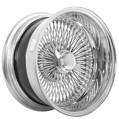 | 13x7” | Reverse 100-Spoke Straight Lace | Includes 4 Knock Offs, 4 Adapters and Tool | 13 Inch Rims | Chrome Finish