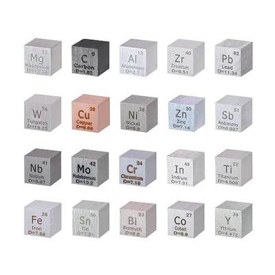 20pcs Element Cube Set 0.39” Density Metal Cube Set Ideal Gift