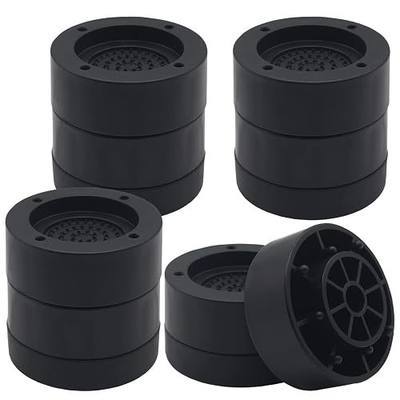 Furniture Risers 2 inch Black Bed Risers (Set of 4), Heavy Duty Bed Lifts Risers for Table, Sofa, Couch, Desk, Adjustable Bed Frame Risers 1 inch 3 Inch Supports Up to 3,300 Lbs