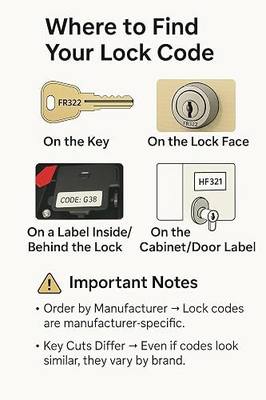 Bauer 300 Series Precut RV Trailer Keys (2) - 301-360 (313)