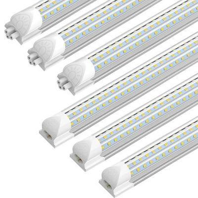 (6-Pack) CNSUNWAY 2FT LED Shop Light, 25W 3750LM 5000K Daylight, D-Shape | Plug and Play, T8 Integrated LED Lights Fixture, Linkable Shop Lights for Workbench, Cabinet, Kitchen, Basement, ETL Listed
