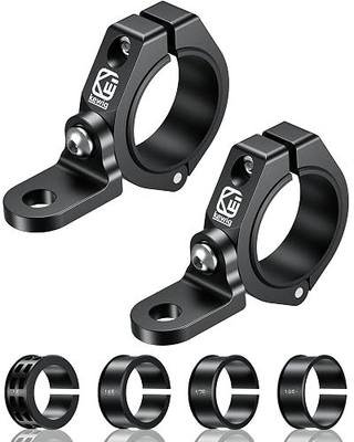 BRCOVAN 2PCS UTV Whip Light Mounts, Off-Road LED Light Bar Mounting Bracket | Solid Aluminum Alloy Materials, 360° Adjustable Whip Flag Mount Fit 1.5''/1.65'' /1.75''/1.85''/2'' Roll Cage Bars