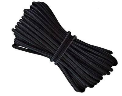 LIUSM 1/8-Inch (3mm) Black Stretch Round String Elastic Cord-10 Yards | Applicable for DIY Crafting Sewing