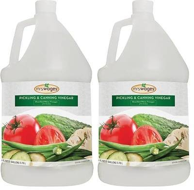 Mrs. Wages Pickling and Canning Vinegar, 128 Fl Oz (Pack of 2)