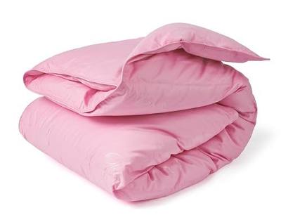 ZPECC Toddler Goose Down Comforter, 41x48 Hypoallergenic Baby Duvet Insert, Soft Lightweight All Season Quilt Blanket for Crib Daycare Stroller Pink