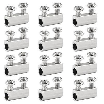 Biaungdo 12 Pcs Stainless Steel Wire Rope Cable Clamp | Adjustable New Upgrade Double Hole Wire Rope Clamp Fastener