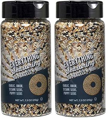 Olde Thompson Everything Bagel Seasoning, Spice And Seasoning Blend 7.5 oz (Pack of 2)