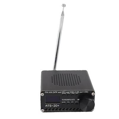 ATS 20+ Radio Receiver, Multiple Channels, Global FM Broadcast, Type C, FM, AM, SSB, High Sensitivity Portable Small World Band Digital Receiver for Outdoor Camping Home
