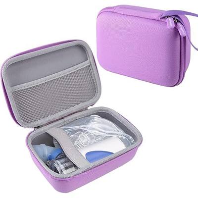 Leayjeen Carrying Case Compatible with Meowyn/Audilo/Naweti/Gülife/PUERUK Portable Handheld Inhaler Nebulizer for Adults and Kids,Inhaler Spacer Bag-Purple(Case Only)