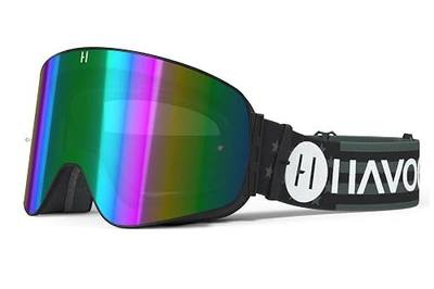 Havoc Racing Magnetic Frameless Goggles - For Motocross, Dirt Biking, Snowboarding, ATV, & UTV - UV Blocking Anti-Fog Goggles