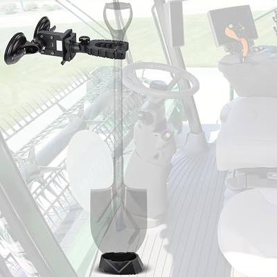 KEMIMOTO Tractor Tool Holder for Glass Windshield with Enclosed Suction Cup | Adjustable Height and Angle, Hunting Tool Rack Mount Compatible with Tractor Cab, Truck, UTV Back Windshield, Golf Cart