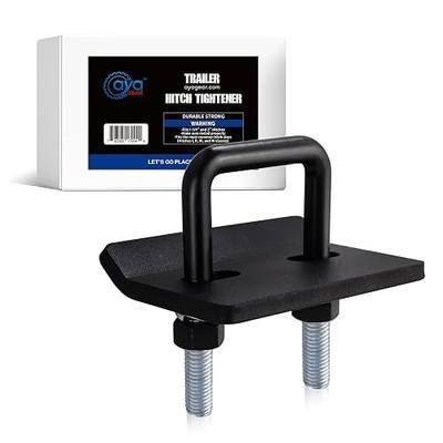 Hitch Tightener, Anti-Rattle Clamp for 1.25 and 2 inch Hitches, Heavy Duty Hitch Stabilizer, with Rubber Isolator and Anti-Rust Double Coating Protective, Black