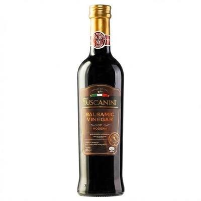 Tuscanini Balsamic Vinegar of Modena Italy, 6% Acidity, 16.9oz | Premium Chef Grade Quality | Glass Bottle | Certified Kosher | Made in Italy