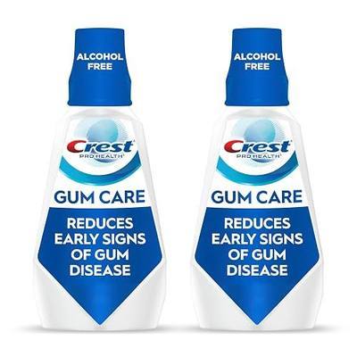 Crest Pro-Health Gum Care Mouthwash, Antibacterial, 1L, 2 Pack, Anti gingivitis, Alcohol Free Mouth Rinse, Bad Breath Treatment, Fluoride Rinse for Adults, Plaque Remover, Cool Wintergreen