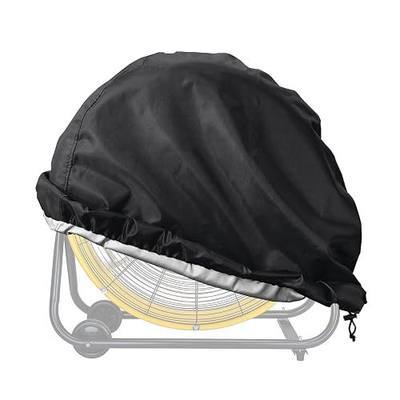 Industrial Fan Cover 30 inches,Waterproof&Dustproof Cover Suitable for 30" High Velocity Movement Heavy Duty Drum Fan, Heavy Duty Outdoor Floor Fan Cover,Fits up to 36 x 11 x 36 inches,Black