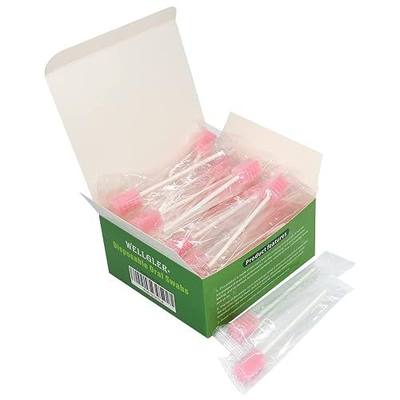 Disposable Oral Swabs (Ridge design pink 50)