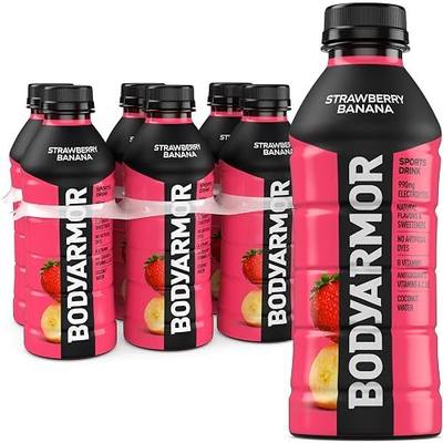 BODYARMOR Sports Drink, Strawberry Banana, Electrolyte Drink Hydration, 20 Fl Oz Bottles (6 Pack), Flavored Coconut Water with B Vitamins & Antioxidants