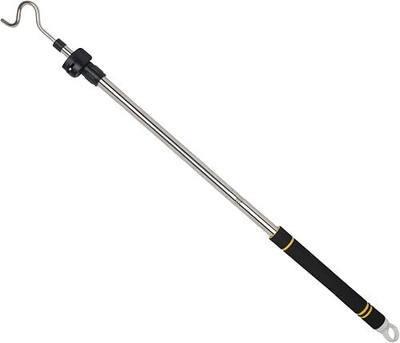 Clothes Hanger Reaching Hook Telescopic Adjustment clothes hook pole Light and can Extend from 37" to 65" with 4.7 "Hook and Sponge Handle.