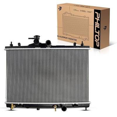 PHILTOP Engine Coolant Radiator Assembly - Compatible with 2007-2011 Versa, 2009-2014 Cube, 214101FD0A, 214101FD5A, 21460ED000, 21460EL000, 21460ZW40B, CU13127 | Core Width: 23-1/4 inch fit for 2007-2011 Versa Automatic/Manual 2009 2010 2012 2013 2014 Cube