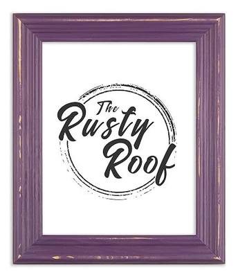 The Rusty Roof-Distressed Lucy Purple-Solid Wood Picture Frame-12x16