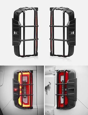 JROAD Bronco Tail Light Guards Rear Light Cover Protector Compatible with Ford Bronco 2021 2022 2023 Exterior Accessories(Not Fit Bronco Sport)