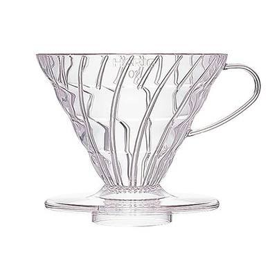 Hario V60 Plastic Coffee Dripper, 02, Clear