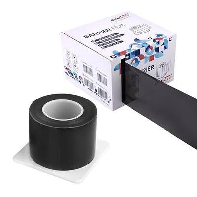 1200 Sheets Black Dental Barrier Film Roll with Dispenser Box 4" x 6" Disposable Barrier Tape for Dental Clinic Tattoo Beauty Salon 1200 Sheets/Roll 1 Roll