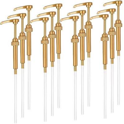 12 PCS Coffee Syrup Pump, Universal Flavor Syrup Dispenser Pump | Leakproof, universal fit for most 750ml flavor syrup bottles, food-safe plastic for home, cafe and bar beverage making