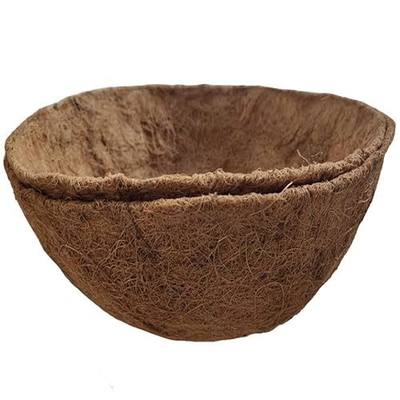 2PCS Hanging Basket Liners Coco Liner 8 Inch Round Coconut Coir Basket for Plants Replacement for Hanging Basket 100% Natural Coconut Fiber Plant Basket Liner for Garden Planter Flower Pot
